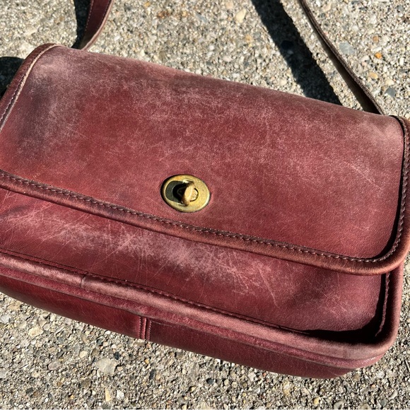 Coach Penny pocket vintage brass turnlock crossbody bag USA - Picture 11 of 14